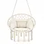 Крісло-гойдалка 4FIZJO Boho Dream 80 см з подушкою, підвісна, плетена Beige (P-5905973404549) - мініатюра 1