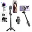 Мульти-монопод XO SS22 4 в 1 Магнитный многофункциональный мини BT селфи-палка/Photo Booster Черный - миниатюра 2