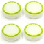 Накладки на стики Thumb Grips 4-pack для PS4-PS5-Xbox White-Green [122996] - миниатюра 6