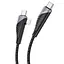 Кабель Hoco U95 Combo 2in1 Type-C to Type-C/Lightning Freeway PD charging data cable 60W черный - миниатюра 1