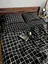 Постельное белье хлопковое Клеточка Полутораспальная 150 x 220 Бязь Черное 50 х 70 - миниатюра 1