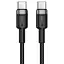 Дата кабель Acefast C22-03 Type-C to Type-C 60W (1.2m) Black - мініатюра 1