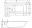 Ванна акрилова Rho Rma 160x70 BB3000500000000 Білий - мініатюра 2