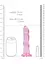 Фалоімітатор RealRock Crystal Clear 7" 18 см (рожевий) - мініатюра 3