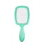Щітка для волосся Salon Professional SP0099 SL масажна, продувна 20 см зелена з білим - мініатюра 3