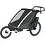 Дитяча коляска Thule Chariot Cross 2 Double (Dark Slate) (TH 10201035) - мініатюра 2