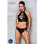 Комплект із еко-шкіри Passion Nancy Bikini black L/XL - мініатюра 3