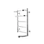 Полотенцесушитель электрический Kroner Каскад дуга ДКД01ER 600x500/5 ER CV014720, Хром, Правое - миниатюра 2