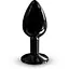 Металева анальна пробка з кристалом Dorcel Diamond Plug Black S - мініатюра 1