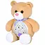 Ночник детский Limo Toy HB 0046 ABC Мишка плюшевый со светом музыкой и проекцией звезд оранжевый - миниатюра 1