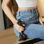 Реалистичный фаллоимитатор Strap-On-Me Sliding Skin Realistic Dildo Black - XXL, эффект подвижной ко - миниатюра 6