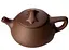 Иссинский чайник Трехрогий из печи, 190 мл - Коричневий - миниатюра 7