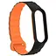 Ремешок Dual-color Magnetic для Xiaomi Mi Band 9/8/10 Black/Orange - миниатюра 3