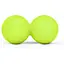 Силиконовый массажный двойной мяч Hop-Sport HS-S063DMB 63 мм салатовый - миниатюра 1