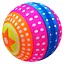 М'яч дитячий "Веселка" MS 3969(Pink) розмір 9 дюймів - мініатюра 1