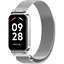 Ремешок DK CDK Metal Milanese Loop Magnetic для Xiaomi Mi Band 8 Active (016244) (silver) - миниатюра 1