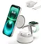 Зарядний пристрій бездротовий Belkin UltraCharge Pro 3-in-1 Magnetic Charging Dock 25Вт, Sand - мініатюра 1