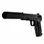 Игрушечный пистолет на пульках " Пистолет TT" Galaxy G33A ТТ металл c глушителем черный - миниатюра 1