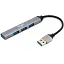 USB-хаб Frime 4-х портовий 1xUSB 3.0 3xUSB 2.0 Silver (FH-20050) - мініатюра 1