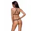 Трусики-стрінги зі стреп із мереживом Lorry Thong black - Passion Exclusive 2XL/3XL - мініатюра 2
