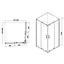 Душевая кабина Eger Heviz 90x90 без поддона 599-077/1, прозрачная, хром - миниатюра 5
