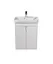 Тумба Мойдодир Simple White 55-U з умивальником River 55 Білий універсальна Білий - мініатюра 5