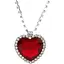 Кулон Серце Океану Титанік Titanic TТ 8.5 червоний.987 - мініатюра 1