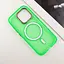 Чохол Epik TPU+PC Lily with MagSafe для Apple iPhone 15 Pro 6.1 Neon Green - мініатюра 4