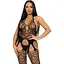 Бодістокінг з відкритим доступом Leg Avenue Net suspender Bodystocking One Size Black, мереживо - мініатюра 1