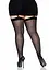Чулки Leg Avenue Sheer backseam stockings + Black Plus size - миниатюра 2