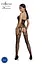 Бодистокинг Passion ECO BS002 с доступом имитация подвязок абстрактный рисунок S/M/L black - миниатюра 2