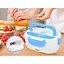 Электрический ланч-бокс контейнер Electronic Lunchbox YS 001 40 W с подогревом термос для еды голубой - миниатюра 7