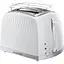 Тостер Russell Hobbs Honeycomb 850 Вт пластик широкі слоти білий - мініатюра 1
