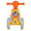 Каталка-толокар Bambi M 5729-7-6 - мотоцикл з інтерактивними ефектами та багажником, жовто-помаранчевий - мініатюра 4