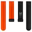 Силіконовий ремінець Classy для Smart Watch 20mm Orange / Black - мініатюра 3