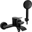 Смеситель для ванны Rea Dart black настенный с изливом REA-B3300 Черный матовый - миниатюра 1