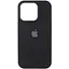 Чехол Silicone Case AA Logo with MagSafe для Apple iPhone 12 Pro Max 6.7 Черный/Black - миниатюра 1