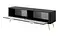Тумба під телевізор Perfect Home Ланте / Lante 2-дверна з золотими ніжками 2D/163 Чорний (PFH-091194) - мініатюра 2
