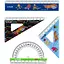 Набор Kite Hot Wheels линейка 15 см, 2 угольника, транспортир (HW25-282) - миниатюра 2
