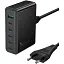 Мережевий зарядний пристрій Hoco C152A Modern PD70W 6-port(5C1A) desktop charger(EU) Чорний - мініатюра 1