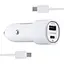 Автомобильное зарядное устройство Samsung Dual Port Car Charger USB + Type-C Port 25W With Cabble Type-C to Type-C High c0py Белый - миниатюра 1