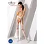 Эротические колготки-бодистокинг Passion S009 white имитация чулок и пояса S/M/L - миниатюра 2