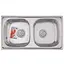 Кухонная мойка Haiba 78x43 Double polish HB0568, Polish - миниатюра 1