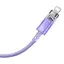 Кабель Baseus Explorer Series Fast Charging Cable with Smart Temperature Control Type-C to iP 20W 1 м Purple - миниатюра 3