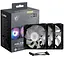 Комплект вентиляторів MSI MAG F120 ARGB Triple Pack Black (MAG F120 ARGB-3RB) - мініатюра 4