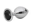 Анальная пробка Fantasy Silver Butt Plug Diamond S 7 см (черный) - миниатюра 5