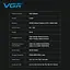 Машинка для стрижки VGR V-001 Blue (10 насадок) 4600 mAh LED дисплей - мініатюра 8