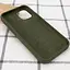 Чохол Silicone Case Full Protective (AA) для Apple iPhone 12 Pro / 12 (6.1) Зелений / Dark Olive - мініатюра 3