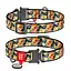 Нашийник для собак нейлоновий Waudog Nylon з QR-паспортом "Гламурні черепа" металева пряжка-фастекс Ш 25 мм Д 33-49 - мініатюра 1
