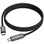Дата кабель Hoco X112 Favor with display Type-C to Type-C 60W (1m) Black - мініатюра 5